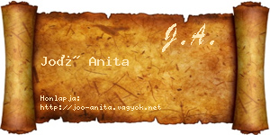 Joó Anita névjegykártya