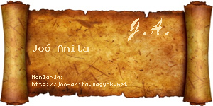 Joó Anita névjegykártya